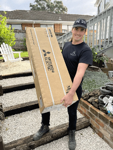 Carrying your new Mitsubishi Heat Pump